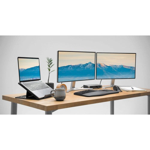Kensington SmartFit® Easy Riser™ Go Adjustable Ergonomic Riser for up to 17” Laptops – Black