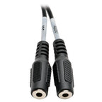 Tripp Lite P318-06N-MFF audio cable 6" (0.152 m) 3.5mm 2x3.5mm Black