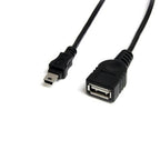 StarTech.com USBMUSBFM1 USB cable 11.8" (0.3 m) USB A Mini-USB B 0.48 Gbit/s Black