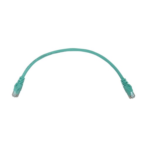 Tripp Lite N261-001-AQ networking cable Aqua color 11.8" (0.3 m) Cat6a U/UTP (UTP)