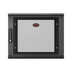 APC NetShelter WX 9U Single Hinged Wall-mount Enclosure 400mm Deep. Wall mounted rack Black