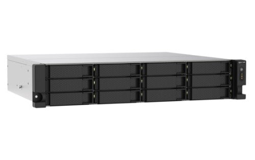 QNAP TS-1273AU-RP-8G NAS Rack (2U) Ryzen Embedded V1500B 8 GB DDR4 0 TB QNAP QTS Aluminum, Black