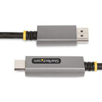 StarTech.com 133DISPLAYPORTHDMI21 video cable adapter 78.7" (2 m) DisplayPort HDMI Black, Silver