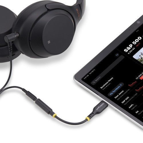 StarTech.com USBCAUDIO2 audio cable 5" (0.127 m) USB Type-C 2.0 3.5 mm Black