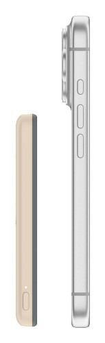 Belkin BoostCharge Lithium-Ion (Li-Ion) 5000 mAh Wireless charging Beige, Gray