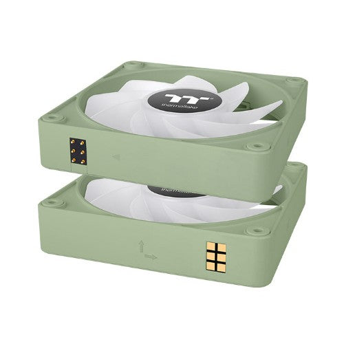 Thermaltake CL-F198-PL12MG-A computer cooling system Computer case Fan 4.72" (12 cm) Green 3 pc(s)