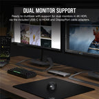 Corsair TBT200 Thunderbolt 4 2500 Mbit/s Silver