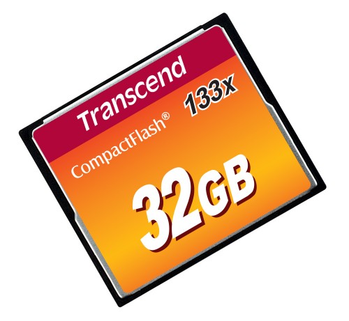 Transcend 32GB, CF Card, MLC, 133X