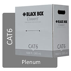 Black Box C6-CMP-SLD-GY networking cable Gray 12007.9" (305 m) Cat6 U/UTP (UTP)