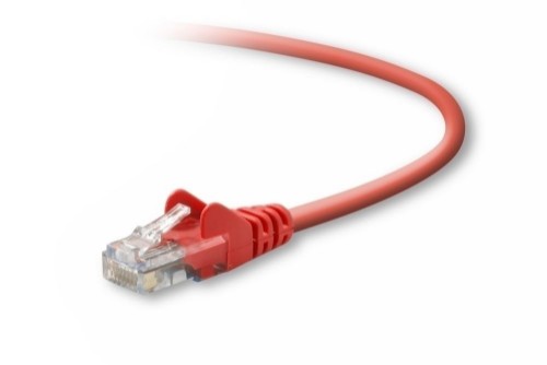 Belkin Cat5e Patch Cable, 15ft, 1 x RJ-45, 1 x RJ-45, Red networking cable 179.9" (4.57 m)