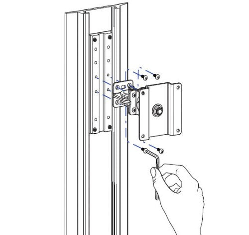 Ergotron Track Mount Bracket Kit Aluminum