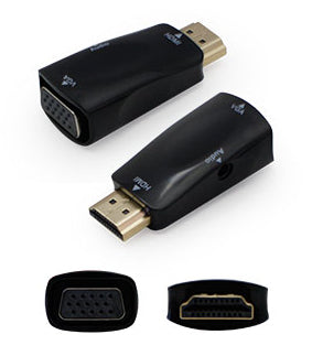 AddOn Networks HDMI2VGAADPT-5PK cable gender changer HDMI VGA Black