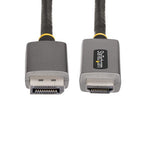 StarTech.com 133DISPLAYPORTHDMI21 video cable adapter 78.7" (2 m) DisplayPort HDMI Black, Silver