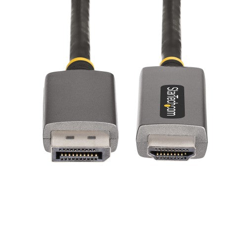 StarTech.com 133DISPLAYPORTHDMI21 video cable adapter 78.7" (2 m) DisplayPort HDMI Black, Silver