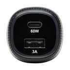 Tripp Lite U280-C02-63W-1B mobile device charger Universal Black Cigar lighter Fast charging Auto