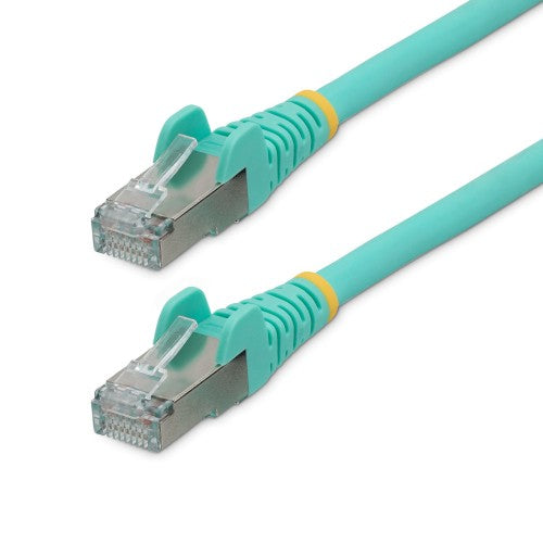 StarTech.com NLAQ-7F-CAT6A-PATCH networking cable Aqua color 82.7" (2.1 m) S/FTP (S-STP) Round