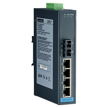 Advantech EKI-2525S Unmanaged Fast Ethernet (10/100) Black
