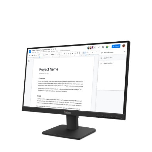 Lenovo ThinkVision S22-4e computer monitor 21.5" 1920 x 1080 pixels Full HD LED Black