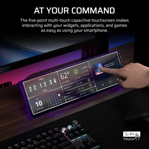 Corsair XENEON EDGE computer monitor 14.5" 2560 x 720 pixels LCD Touchscreen Purple