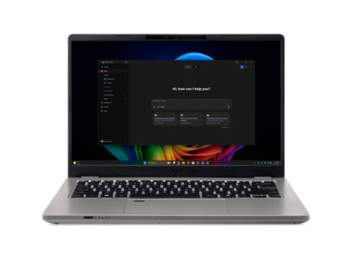 Acer TravelMate P4 TMP414-56-54N2 Copilot+ PC Intel Core Ultra 5 322 Laptop 14" WUXGA 16 GB DDR5-SDRAM 512 GB SSD Wi-Fi 7 (802.11be) Windows 11 Pro Gray