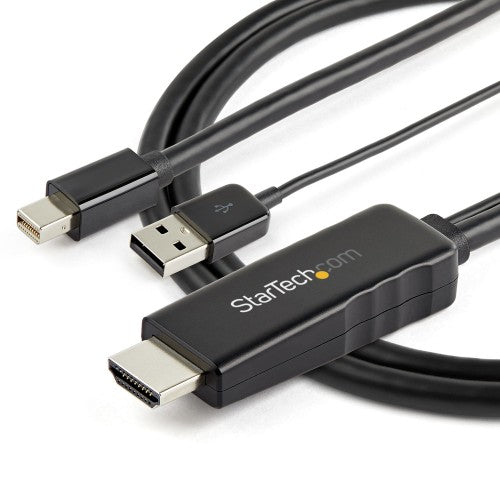 StarTech.com HD2MDPMM2M video cable adapter 78.7" (2 m) HDMI Type A (Standard) Mini DisplayPort Black