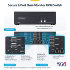 StarTech.com CK4-HP202C KVM switch Black