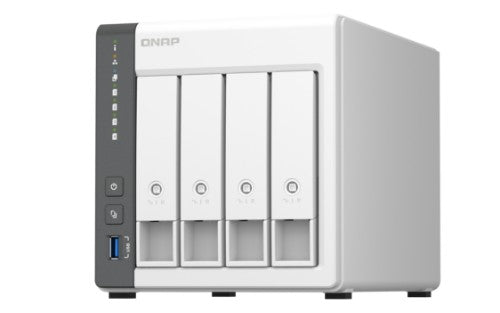 QNAP TS-433 NAS Tower ARM Cortex-A55 4 GB 0 TB QNAP Turbo System White