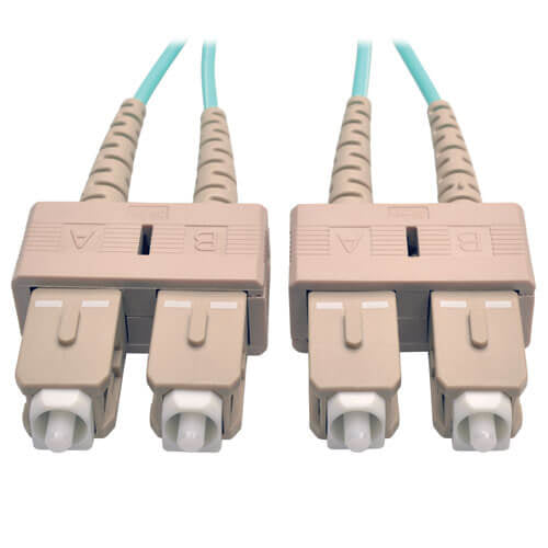 Tripp Lite N806-01M InfiniBand/fibre optic cable 39.4" (1 m) 2x SC Beige, Turquoise