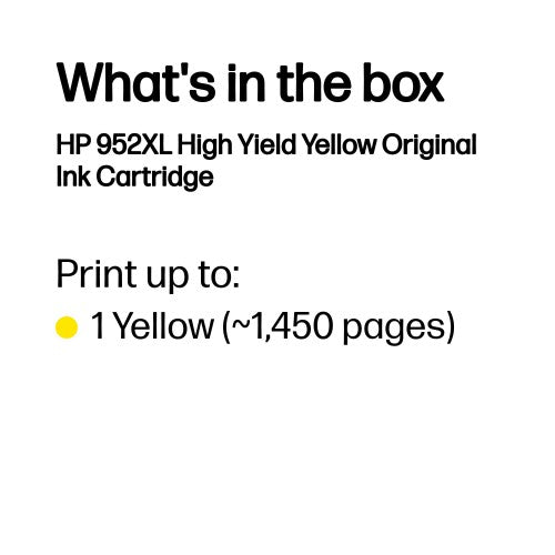 HP 952XL High Yield Yellow Original Ink Cartridge