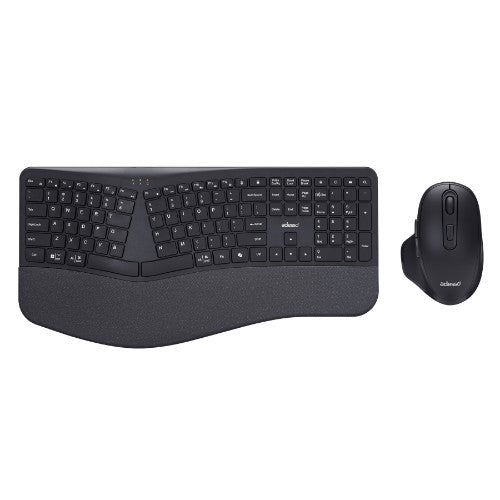 Adesso WKB-7500CB keyboard Mouse included Home/Office RF Wireless QWERTY US English Black, Gray