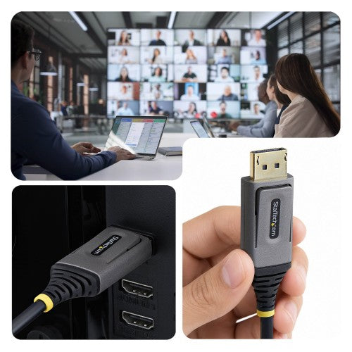 StarTech.com 8K-AOC-15M-DP-CABLE DisplayPort cable 590.6" (15 m) Black