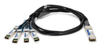 AddOn Networks ADD-Q28JUS28IN-P3M InfiniBand/fibre optic cable 118.1" (3 m) QSFP28 4x SFP28 DAC Black
