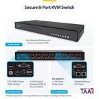 StarTech.com CK4-D108C KVM switch Black