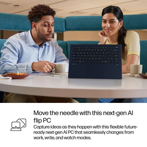 HP EliteBook X Flip G1i AI PC Copilot+ PC Intel Core Ultra 7 258V Hybrid (2-in-1) 14" Touchscreen WUXGA 32 GB LPDDR5x-SDRAM 1 TB SSD Wi-Fi 7 (802.11be) Windows 11 Pro Silver