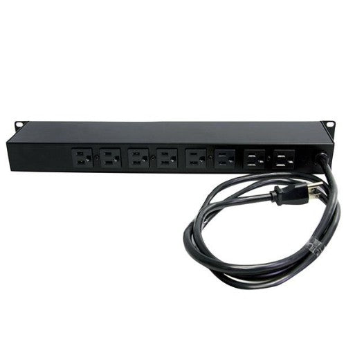 StarTech.com RKPW081915 power distribution unit (PDU) 8 AC outlet(s) 1U Black