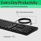 HP 125 Wired Keyboard