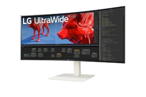 LG 38BR85QC-W computer monitor 38" 3840 x 1600 pixels UltraWide Quad HD+ LCD White