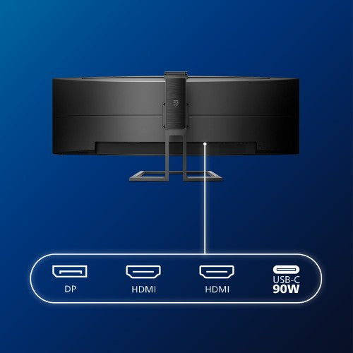 Philips P Line 499P9H/00 computer monitor 48.8" 5120 x 1440 pixels UltraWide Dual Quad HD LCD Black