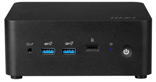 MSI Cubi NUC 13MQG-202BUS PC/workstation barebone 0.84L sized PC Black i7-1365U Intel SoC