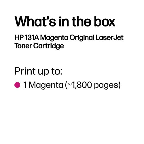CF213A (131A) Toner magenta, 1.8K pages