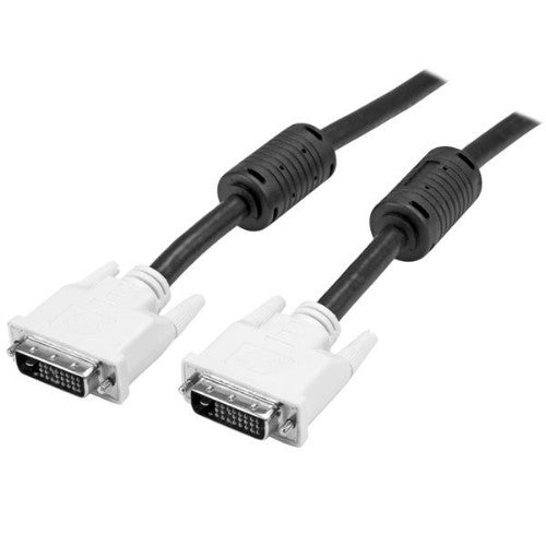StarTech.com DVIDDMM3M DVI cable 118.1" (3 m) DVI-D Black, White