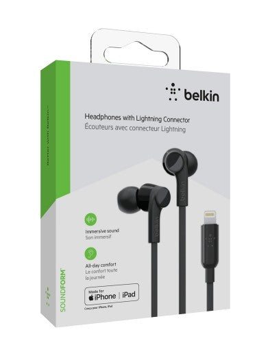 Belkin Rockstar Headphones Wired In-ear Calls/Music Black