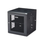 StarTech.com RK1224WALHM rack cabinet 12U Wall mounted rack Black