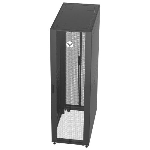 Vertiv VR Rack VR3100 rack cabinet 42U Freestanding rack Black, Transparent