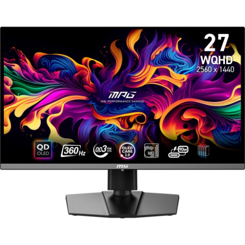 MSI MPG 271QRX QD-OLED computer monitor 26.5" 2560 x 1440 pixels Wide Quad HD Black