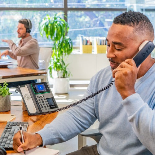 HP Poly Edge E450 IP Phone and PoE-enabled GSA/TAA