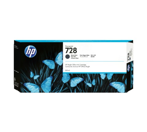 F9J68A (728) Ink cartridge black matt, 300ml