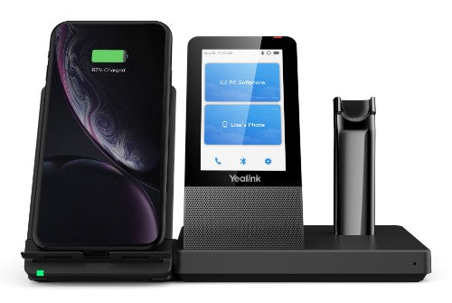 Yealink WH67 UC Headset Wireless Ear-hook, Head-band, Neck-band Office/Call center Bluetooth Charging stand Black