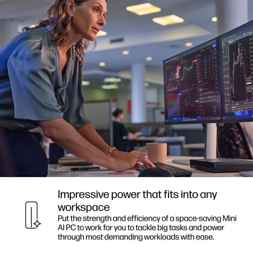 HP EliteDesk 8 Mini G1i Desktop AI PC Wolf Pro Security Edition Intel Core Ultra 7 265T 16 GB DDR5-SDRAM 512 GB SSD Windows 11 Pro Mini PC