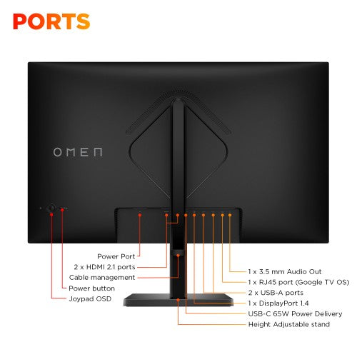 OMEN by HP 31.5 inch UHD 144Hz Smart Gaming Monitor - OMEN 32x